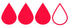 blood drop indicator