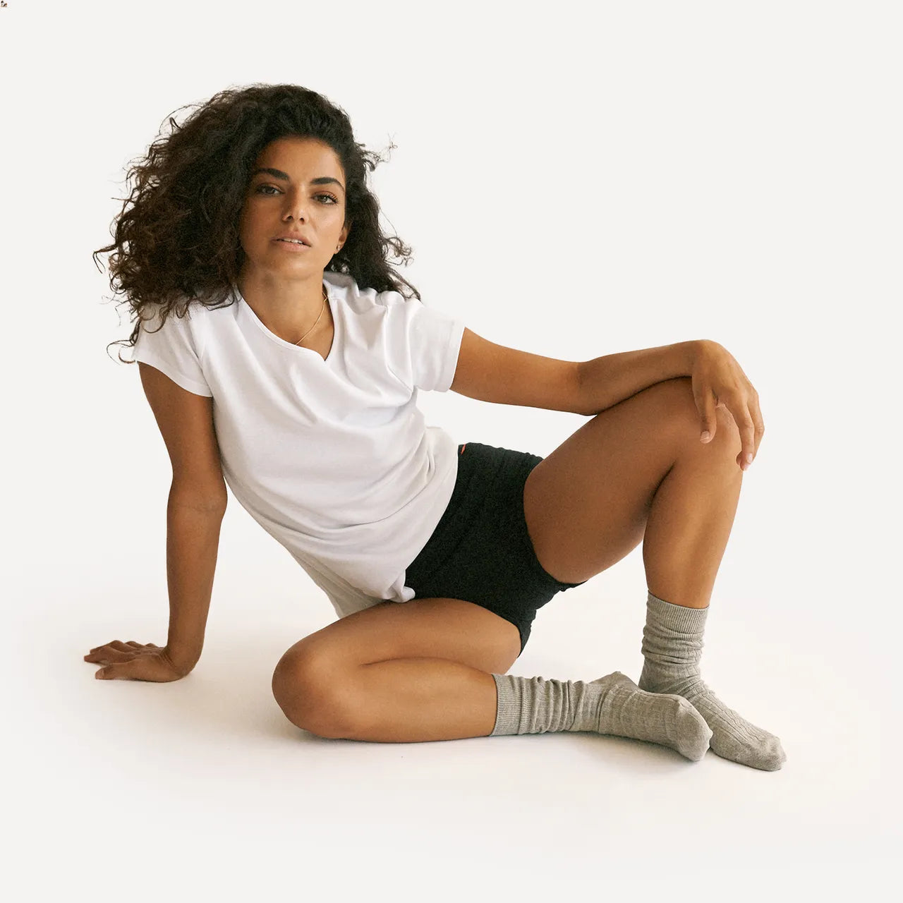Scarlet Period model wearing Boyshort
