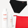 Scarlet Period Calm Your Bits Kit |  Bikini Brief, Bubble Bath, Magnesium+ Spray & Bag