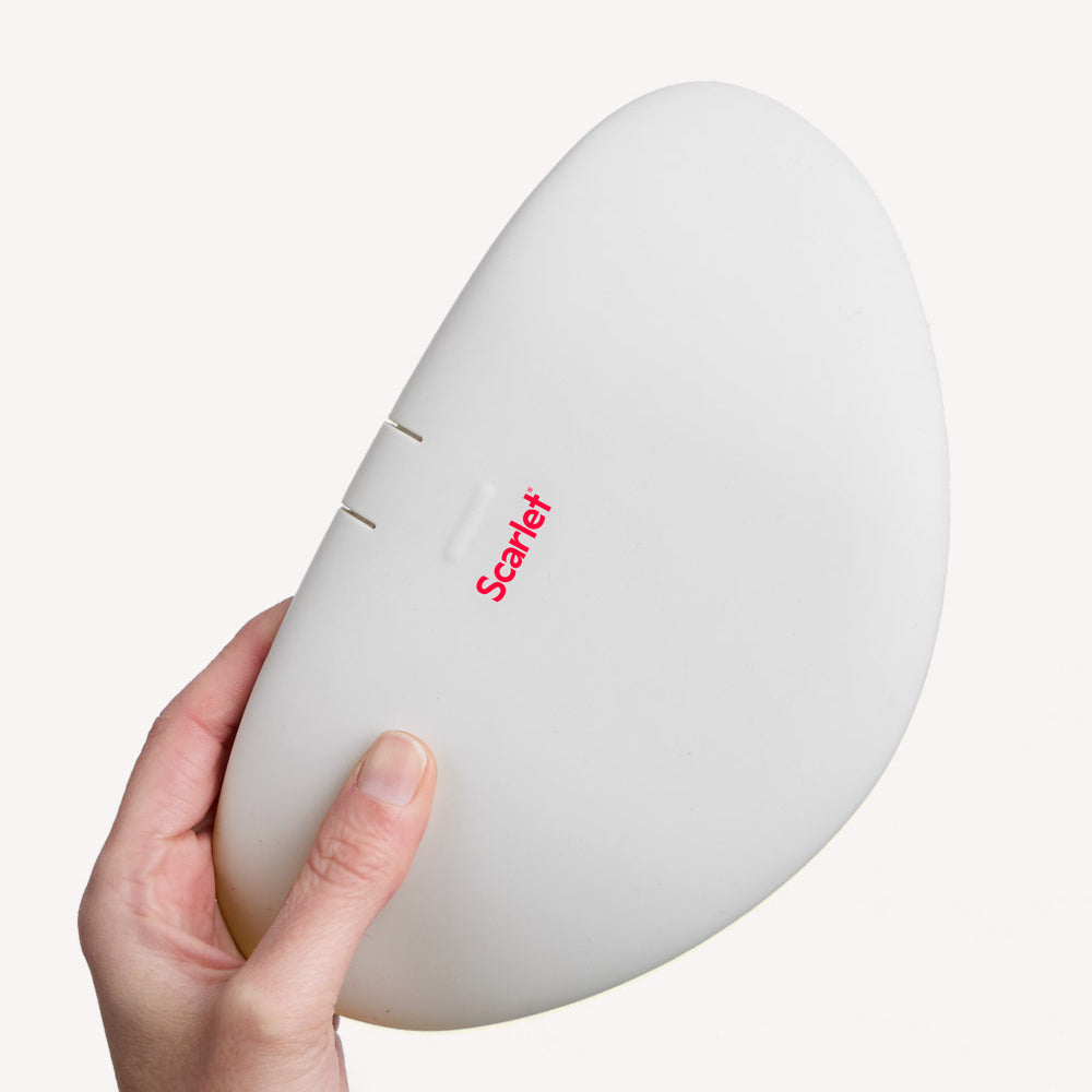 Scarlet Period rae Heat Pad: 50°C heat, 3 soothing, comfy settings.
