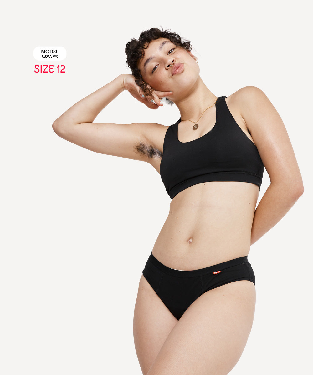 Scarlet PFAS-Free Period Bikini Brief – Stylish, Leak-Proof, Organic Cotton