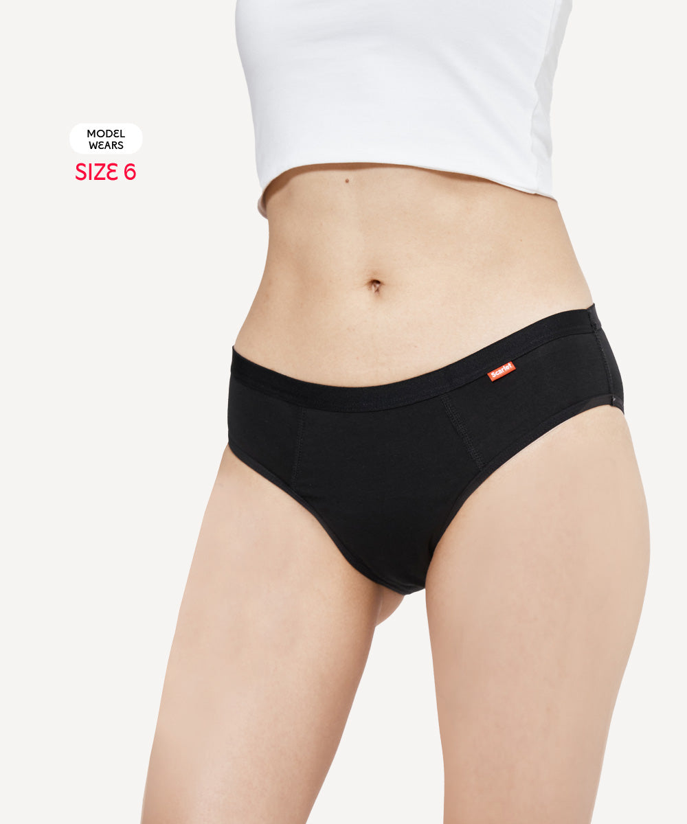 Scarlet PFAS-Free Period Bikini Brief – Stylish, Leak-Proof, Organic Cotton