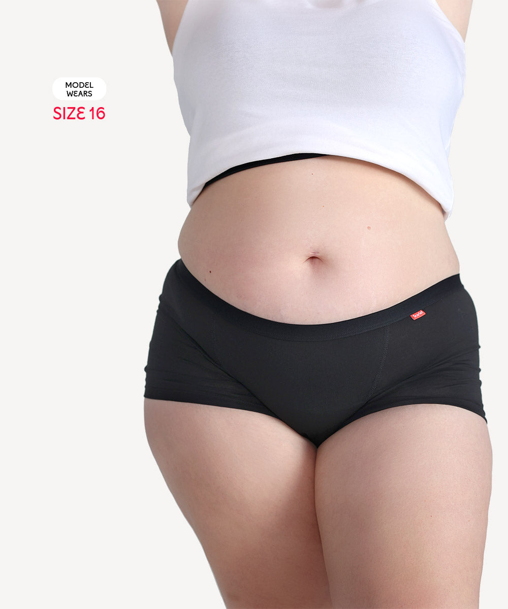 Scarlet Heavy Flow Period Boyshort – Organic Cotton, Full Coverage