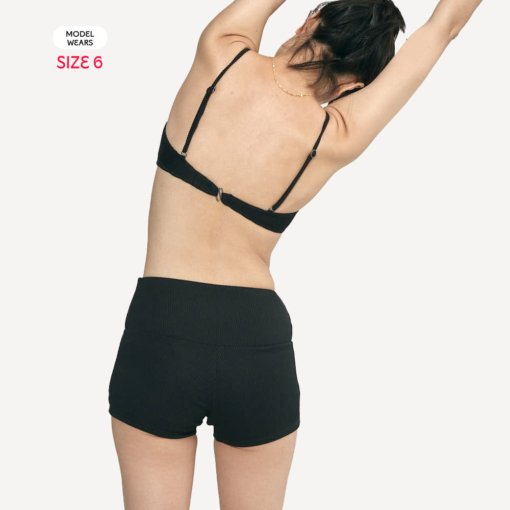 Scarlet Period High-Waist Swim Short – Light Flow, Leak-Proof & Flattering