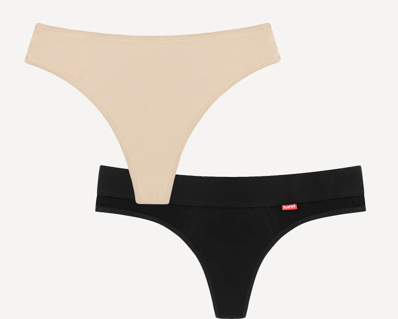 Scarlet Period The Sultry Days Set | Period G-String & Invisible Thong