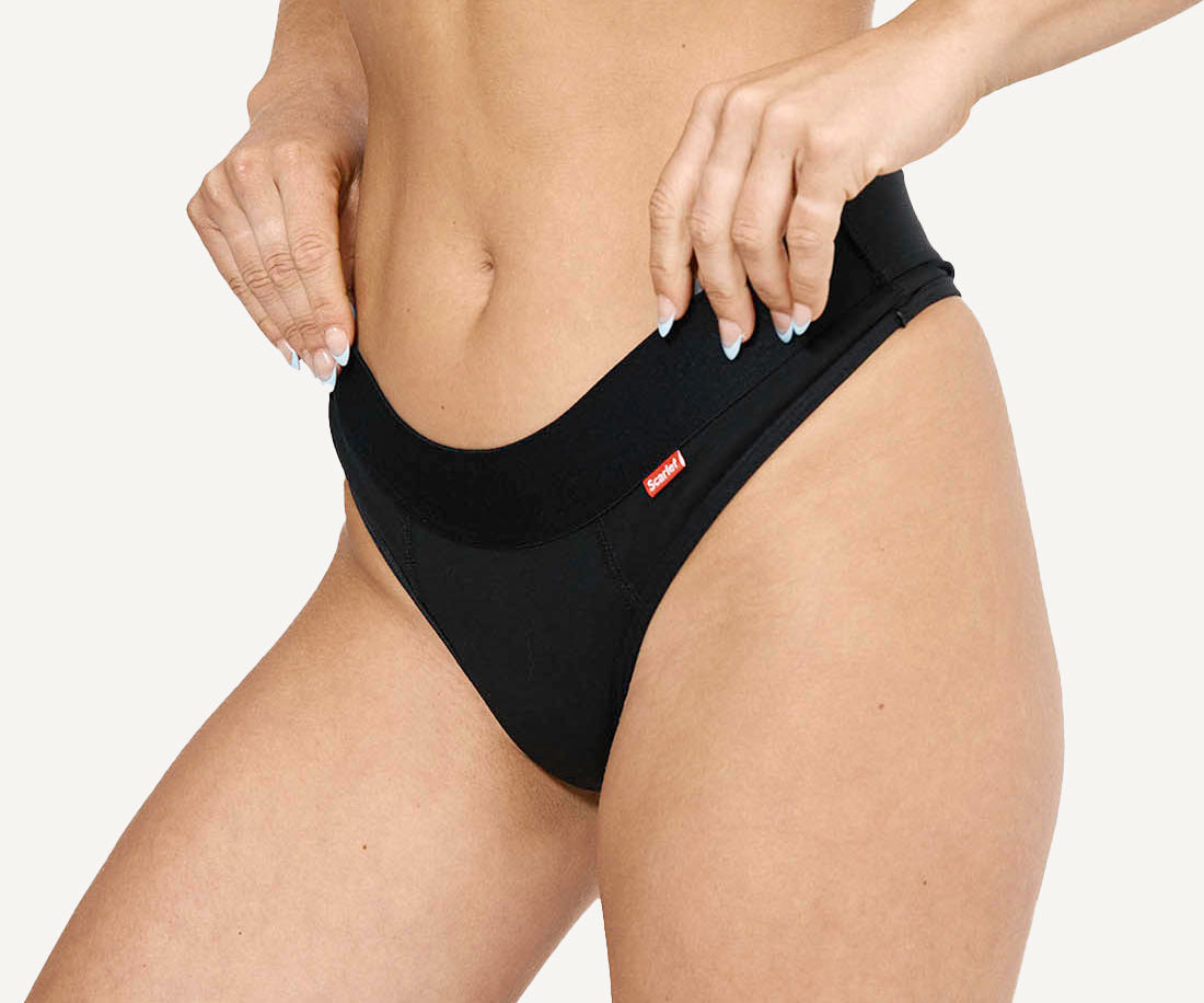 Scarlet Period G-String | Leakproof, Light Absorbency, PFAS-free, Organic Cotton