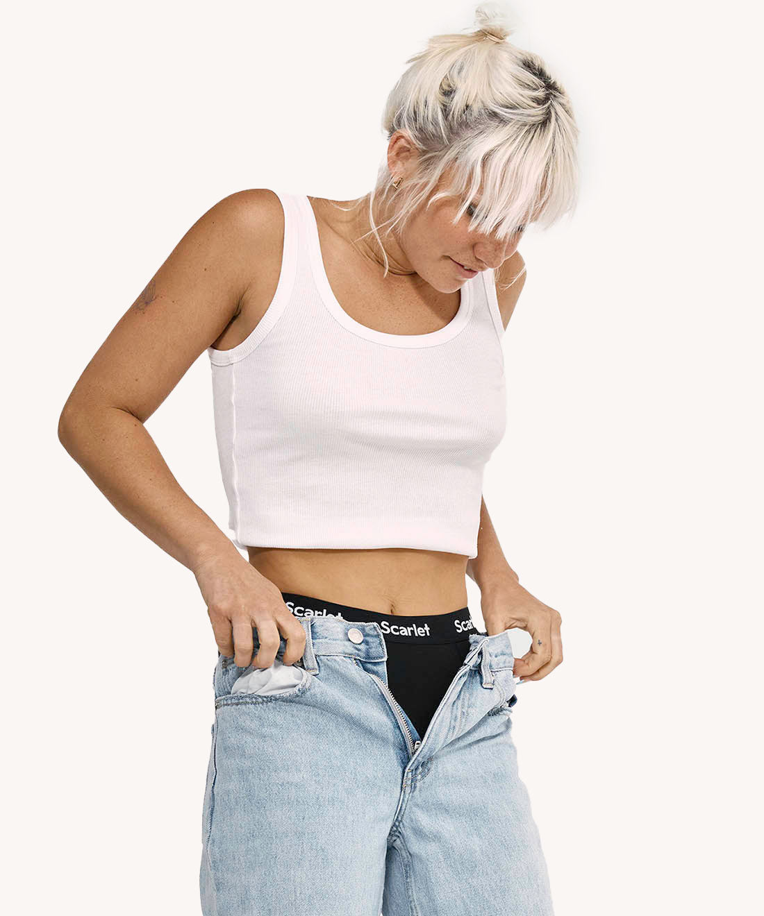 Scarlet Period High-Waisted Brief | Leakproof, PFAS-free, Moderate Absorbency
