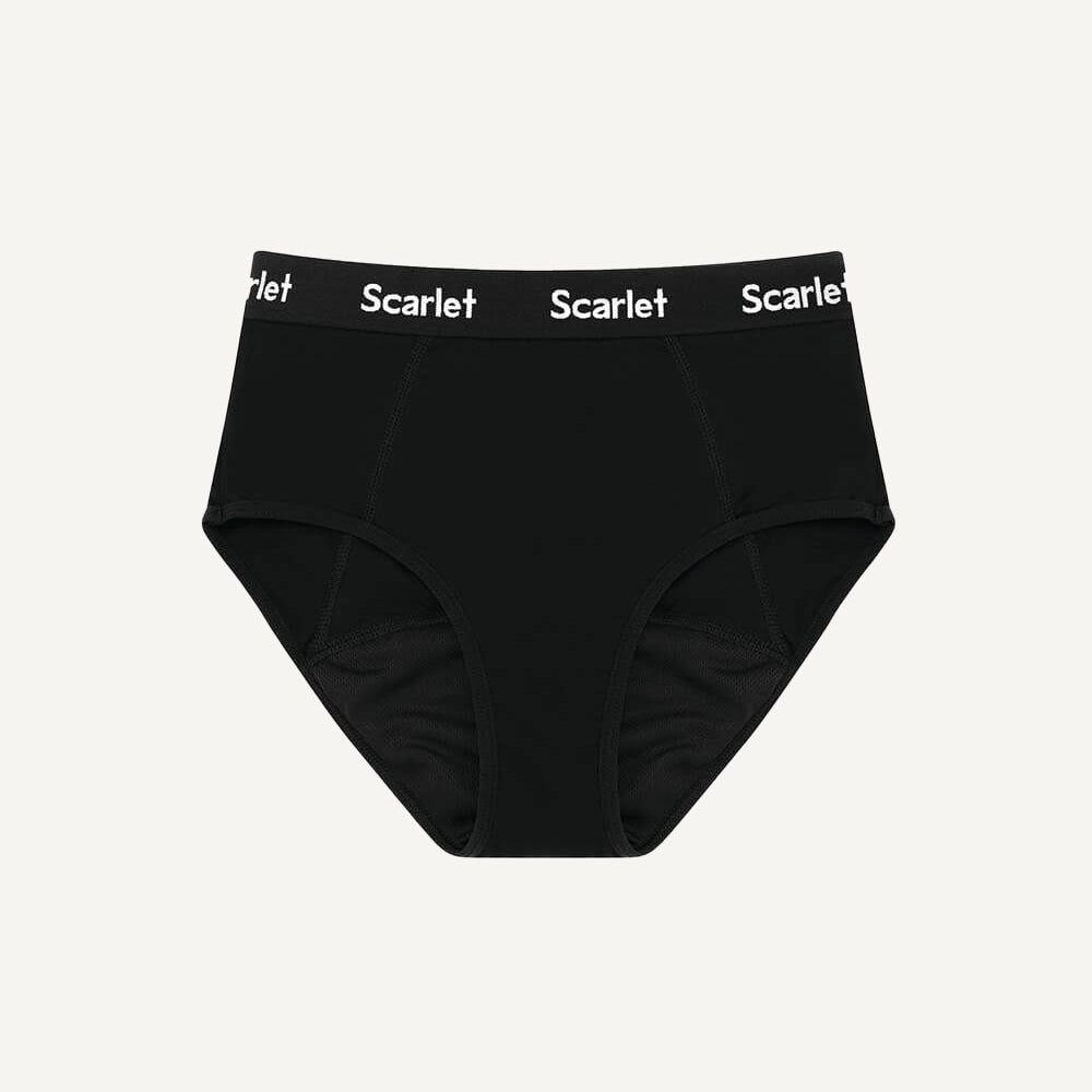Scarlet Period High-Waisted Brief | Leakproof, PFAS-free, Moderate Absorbency