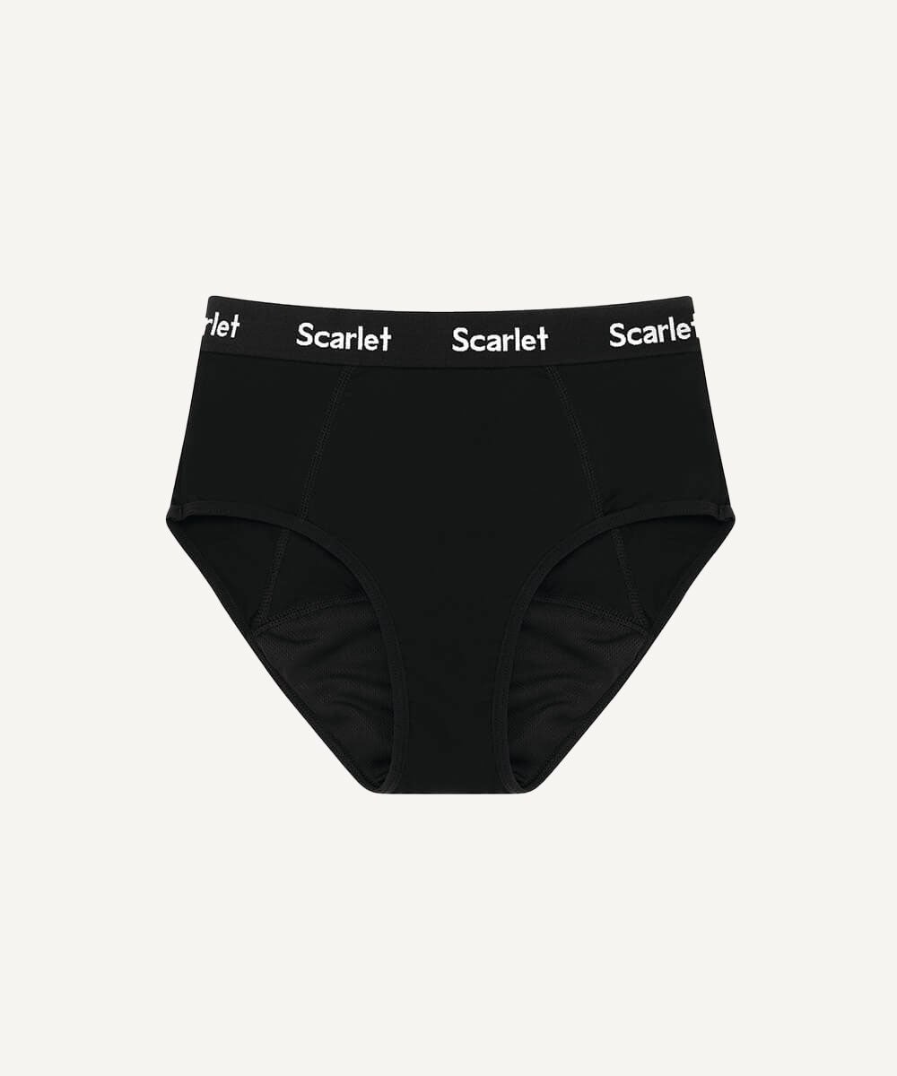 Scarlet Period High-Waisted Brief | Leakproof, PFAS-free, Moderate Absorbency