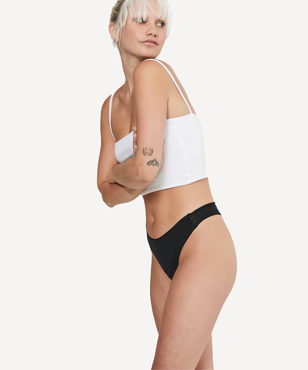 Scarlet Period Invisible Thong | Like a panty liner, PFAS-free, Soft with 360° stretch
