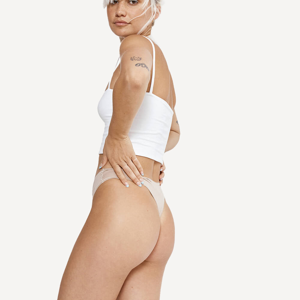 Scarlet Period Invisible Thong | Like a panty liner, PFAS-free, Soft with 360° stretch