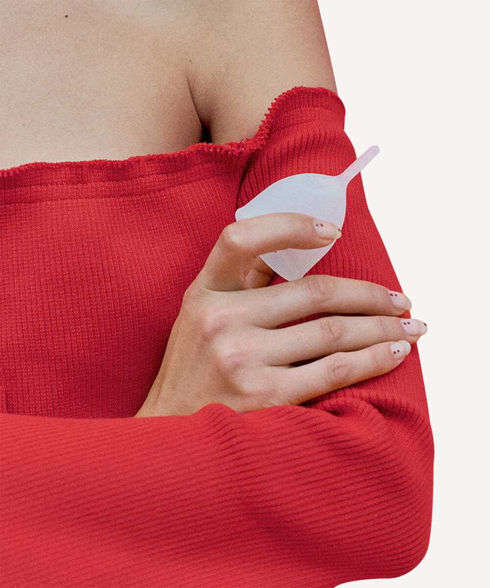 Scarlet Period Reusable Period Cup | Available in two sizes and colours for up to 8 hours of leak-free protection.