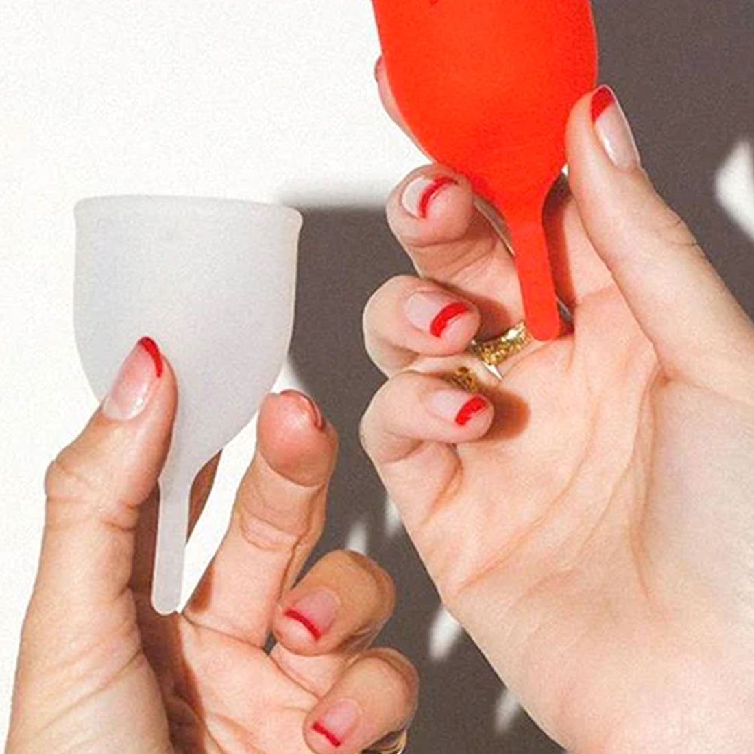 Scarlet Period Reusable Period Cup | Available in two sizes and colours for up to 8 hours of leak-free protection.
