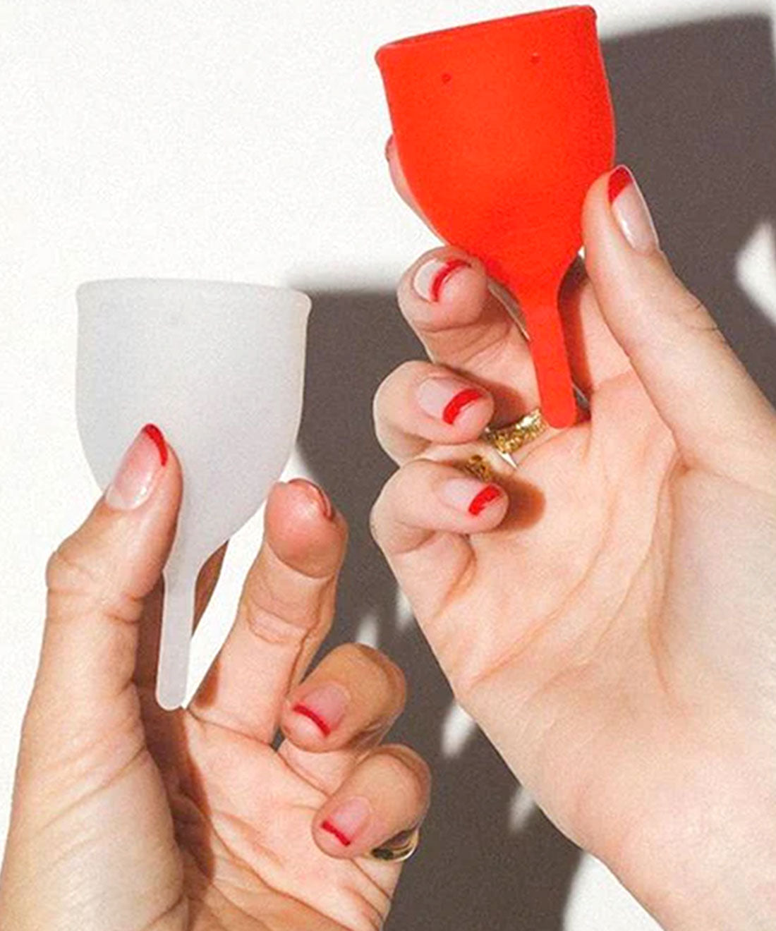 Scarlet Period Reusable Period Cup | Available in two sizes and colours for up to 8 hours of leak-free protection.
