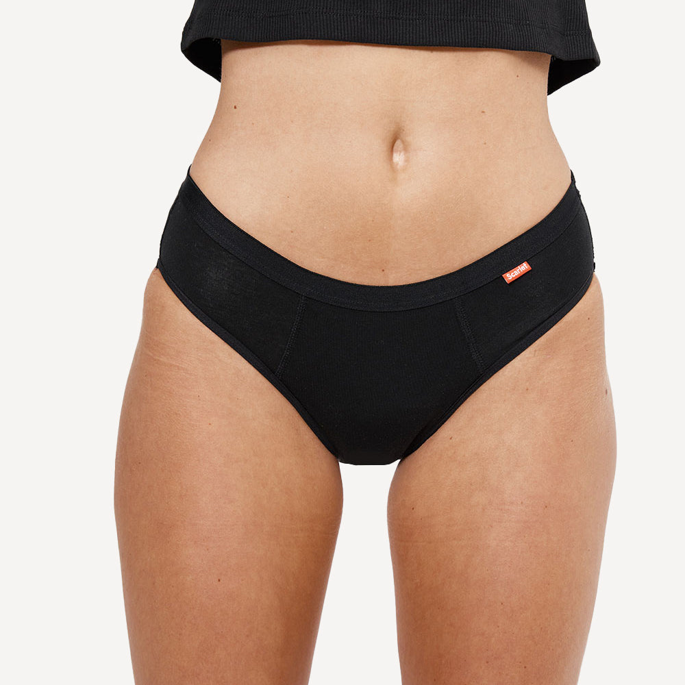 Scarlet Period Bikini Brief - Available in Light & Moderate