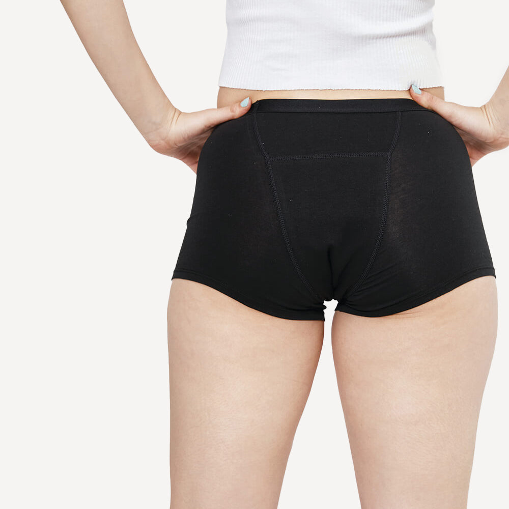 Scarlet Period Boyshort – PFAS-free, Heavy overnight absorbency, Organic Cotton