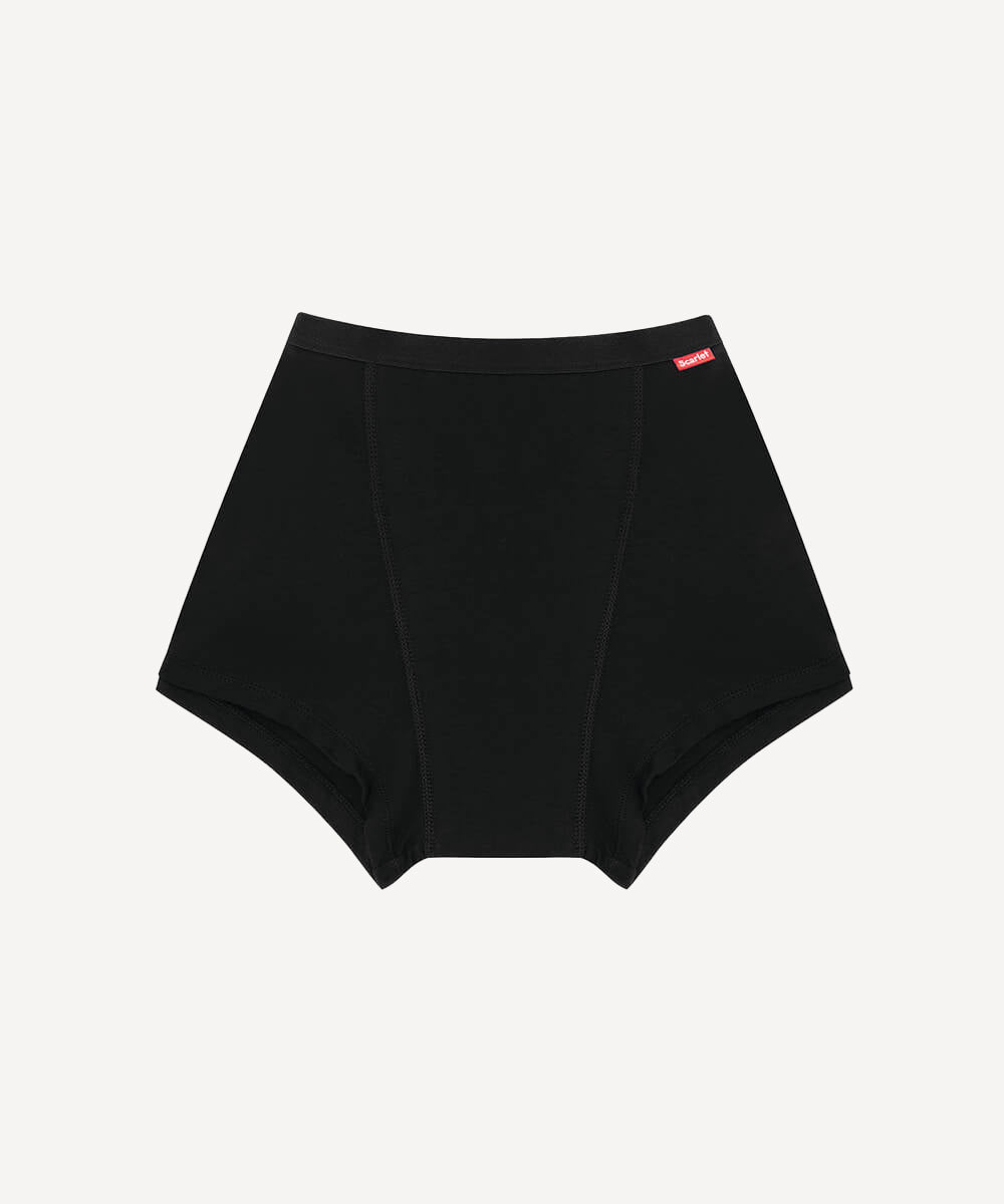 Scarlet Period Boyshort – PFAS-free, Heavy overnight absorbency, Organic Cotton