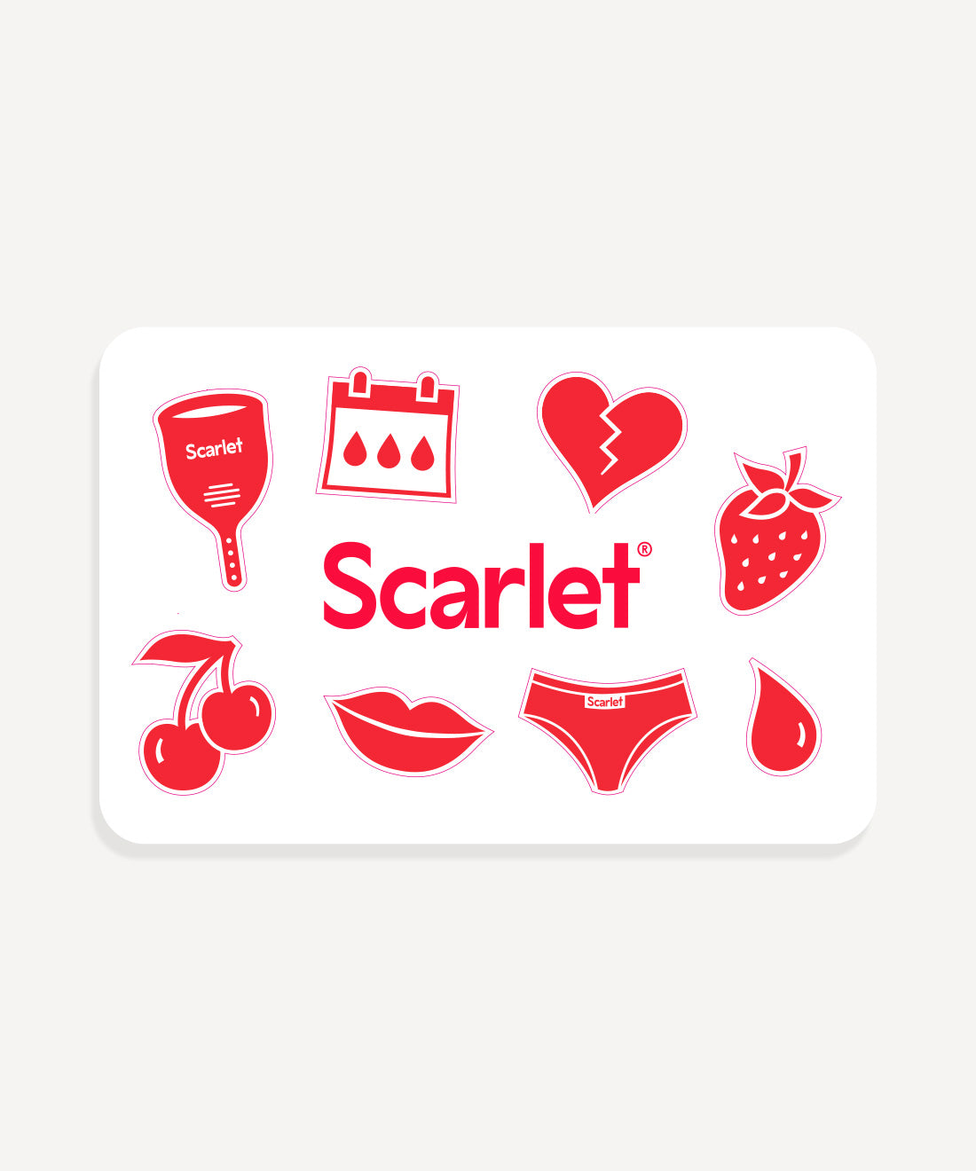Scarlet Period Gift Card Voucher - give the gift of a better period