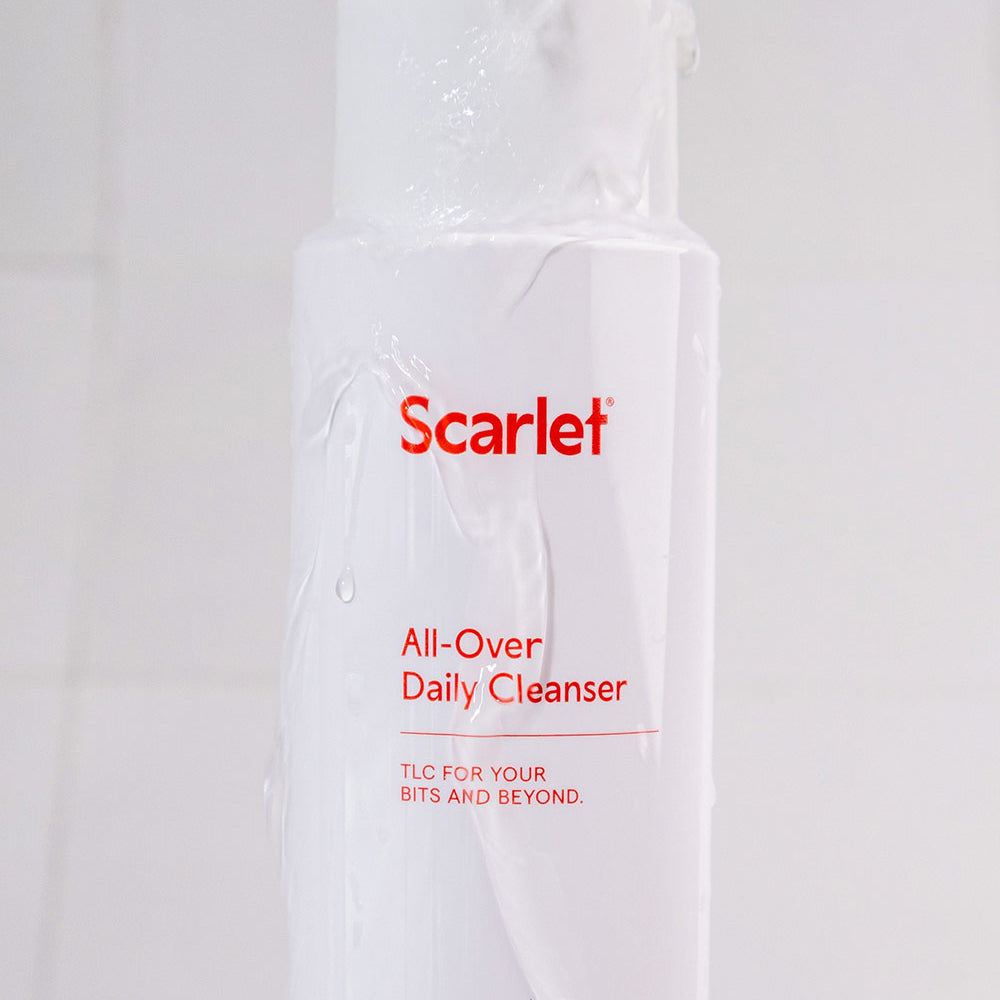 Scarlet Period All Over Cleanser is naturally scented with an allergen-free and pH-friendly 