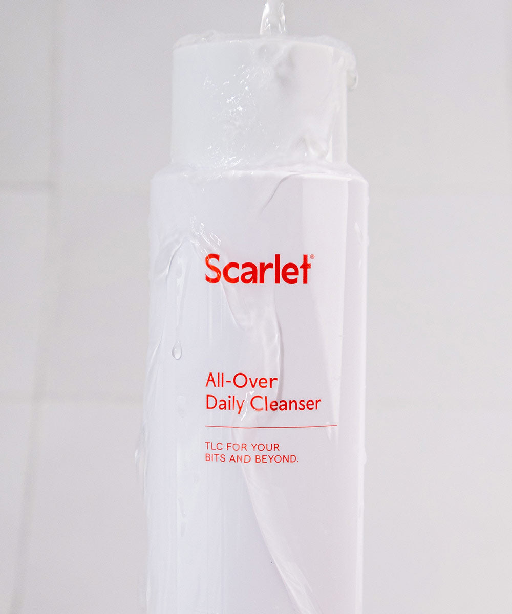 Scarlet Period All Over Cleanser is naturally scented with an allergen-free and pH-friendly 