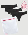 Scarlet Period G-String (Light) 3-Pack + Toiletry Bag, SAVE $12