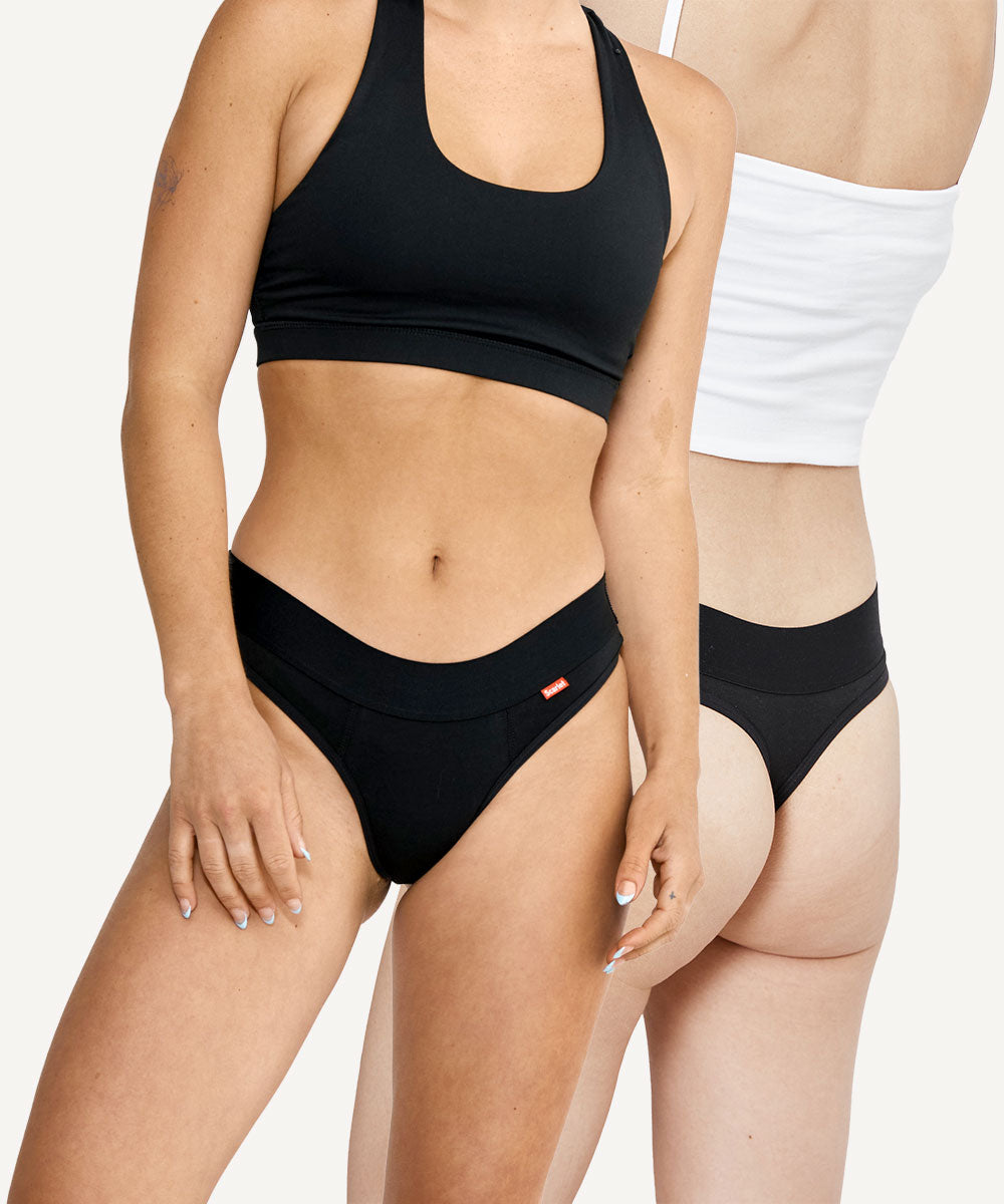 Scarlet Period G-String on two models