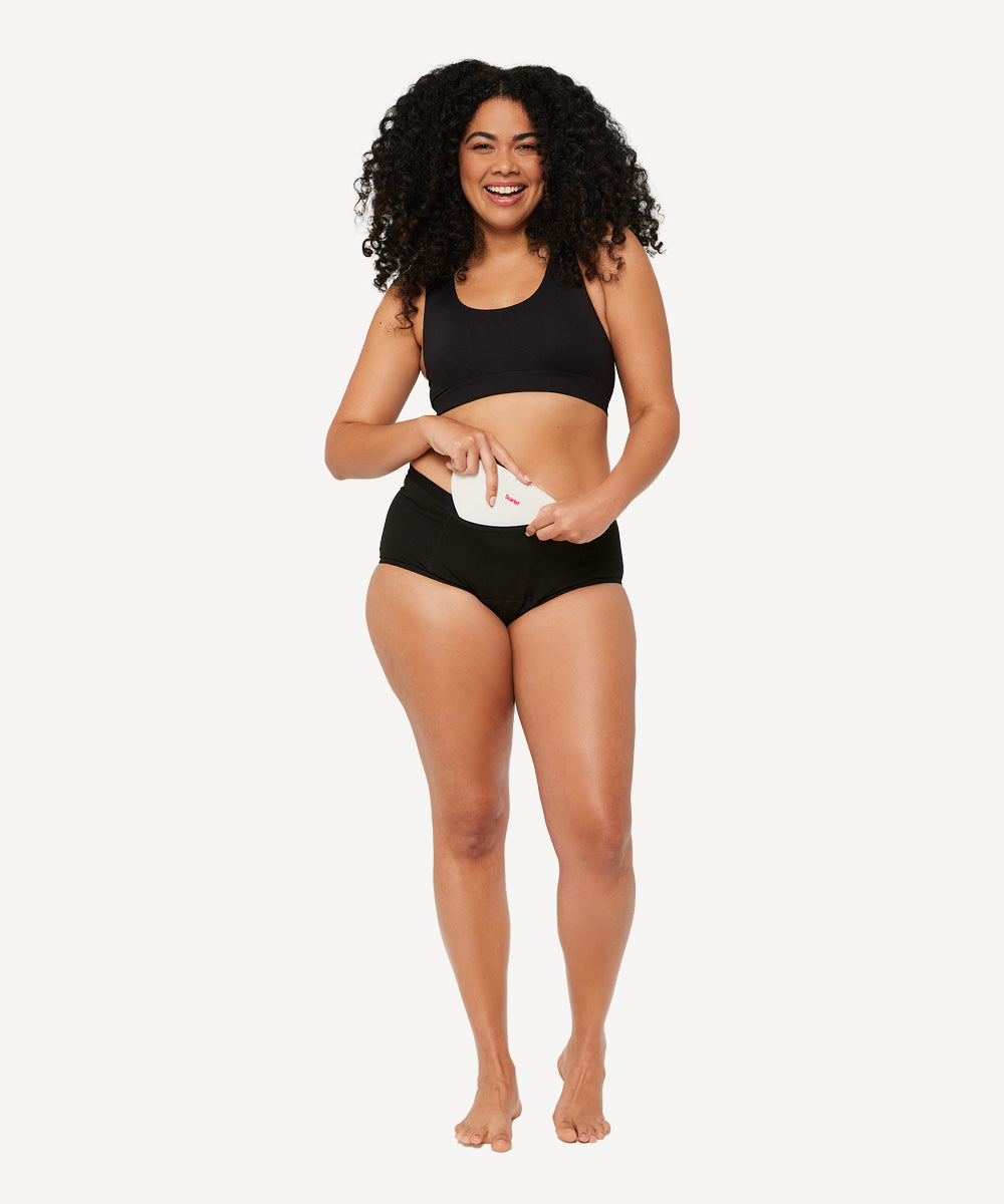 High Waist Pocket Period Brief