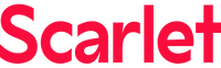 Scarlet red logo on white 
