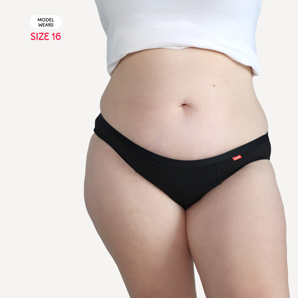 Scarlet PFAS-Free Period Bikini Brief – Stylish, Leak-Proof, Organic Cotton