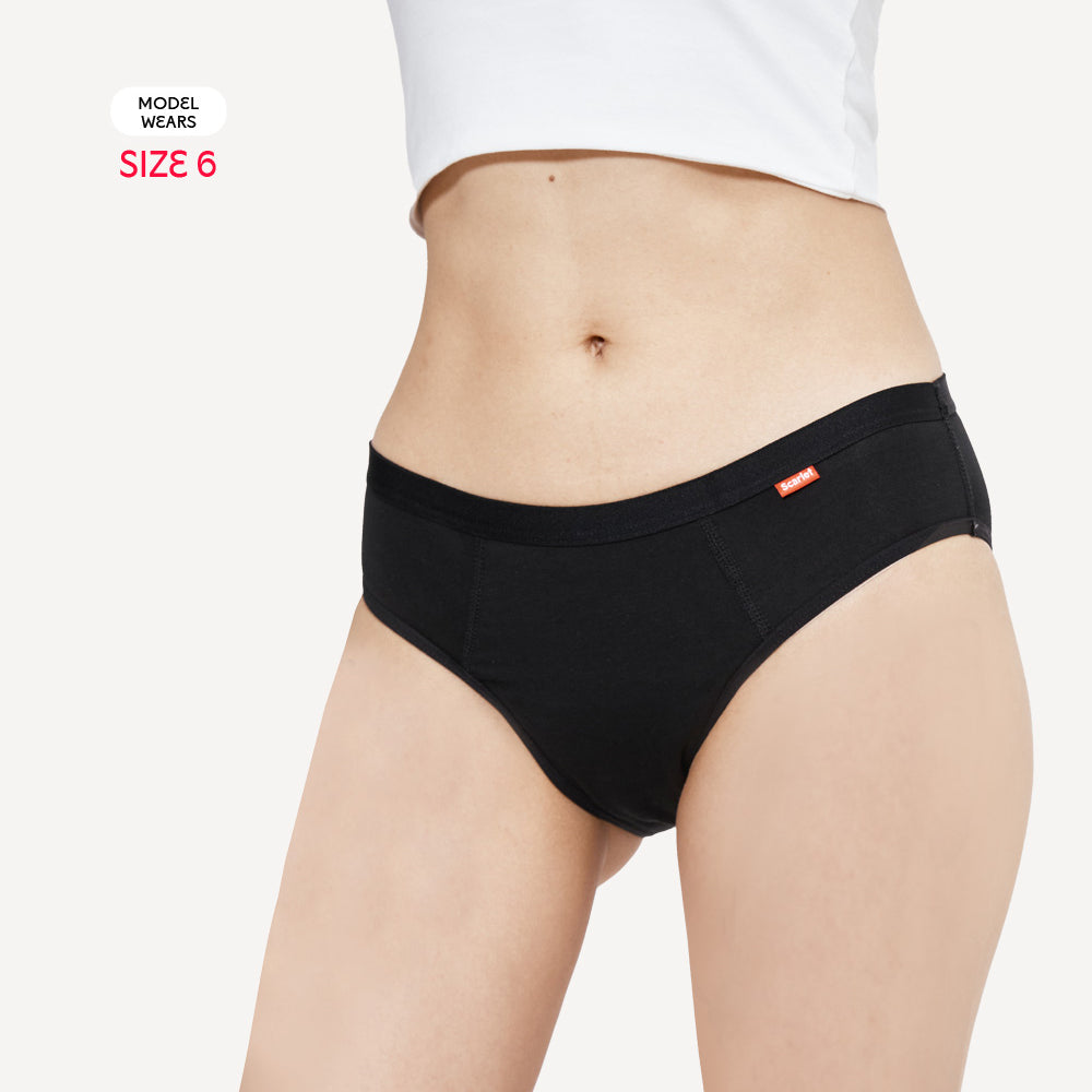 Scarlet PFAS-Free Period Bikini Brief – Stylish, Leak-Proof, Organic Cotton