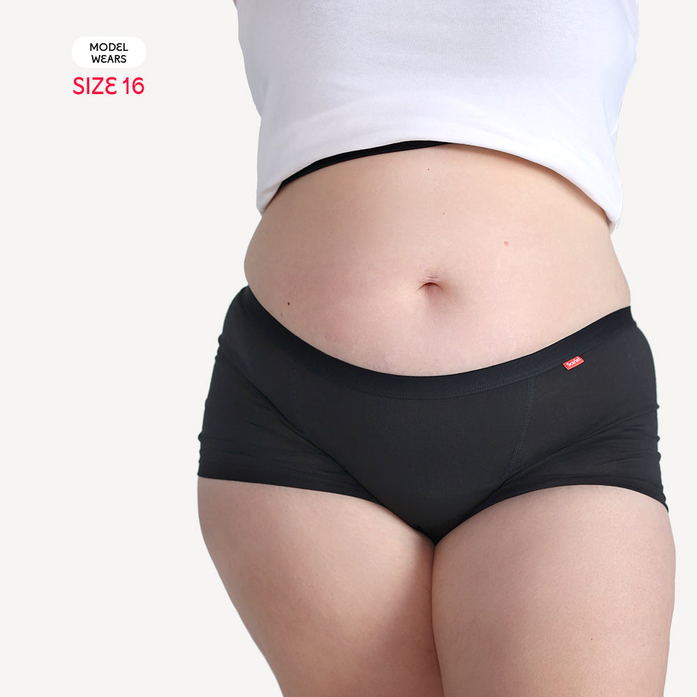 Scarlet Heavy Flow Period Boyshort – Organic Cotton, Full Coverage