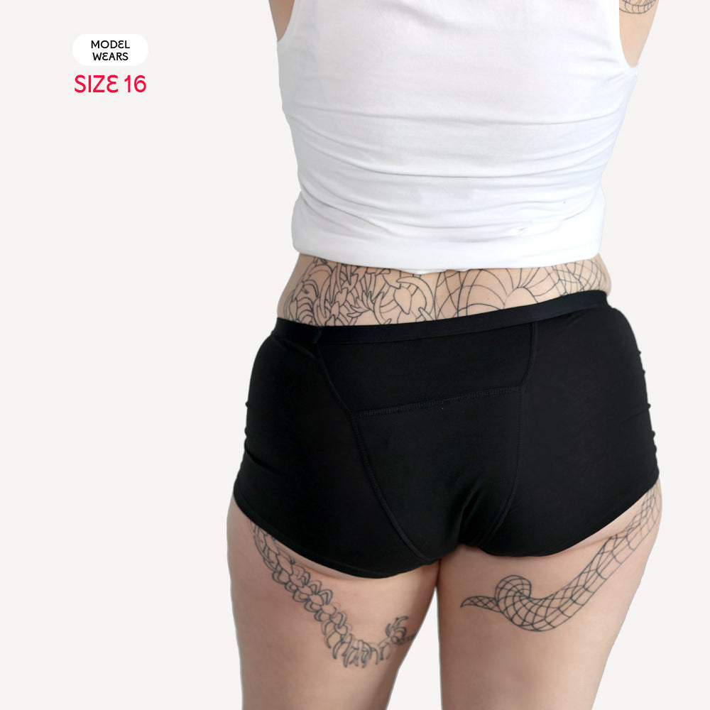 Scarlet Heavy Flow Period Boyshort – Organic Cotton, Full Coverage