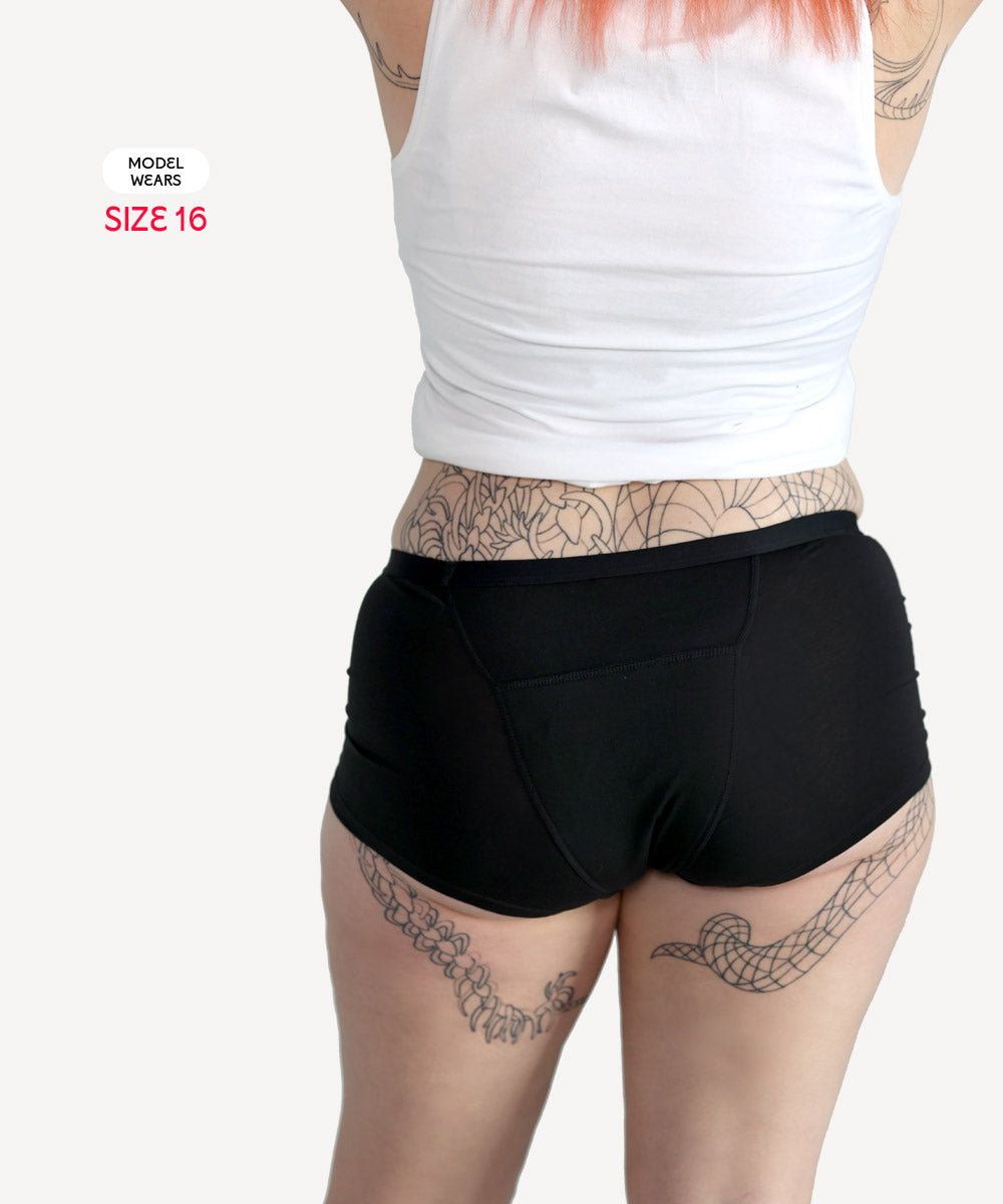 Scarlet Heavy Flow Period Boyshort – Organic Cotton, Full Coverage
