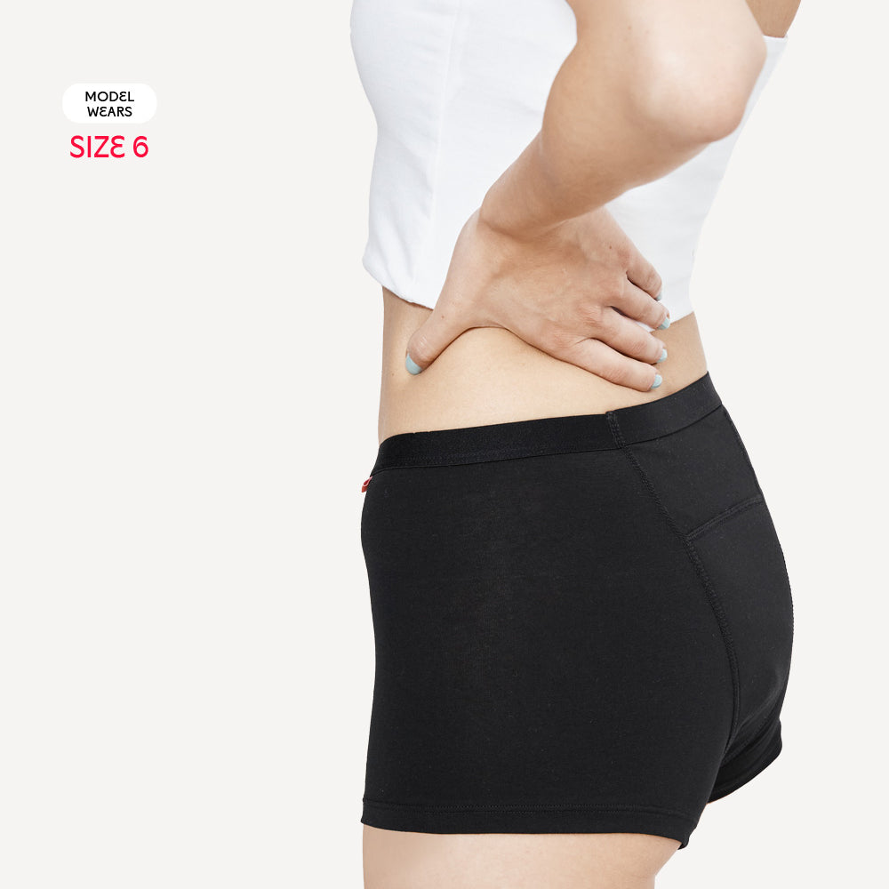 Scarlet Heavy Flow Period Boyshort – Organic Cotton, Full Coverage