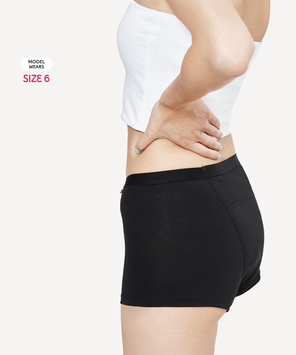 Scarlet Heavy Flow Period Boyshort – Organic Cotton, Full Coverage