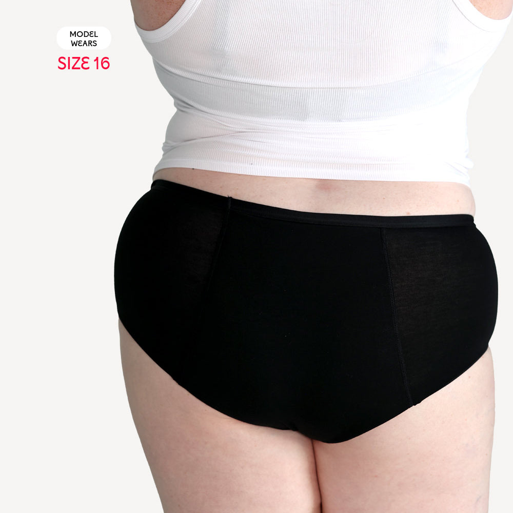 Scarlet Period High-Waist Pocket Brief – Heat Pad Pocket, Leak-Proof Comfort