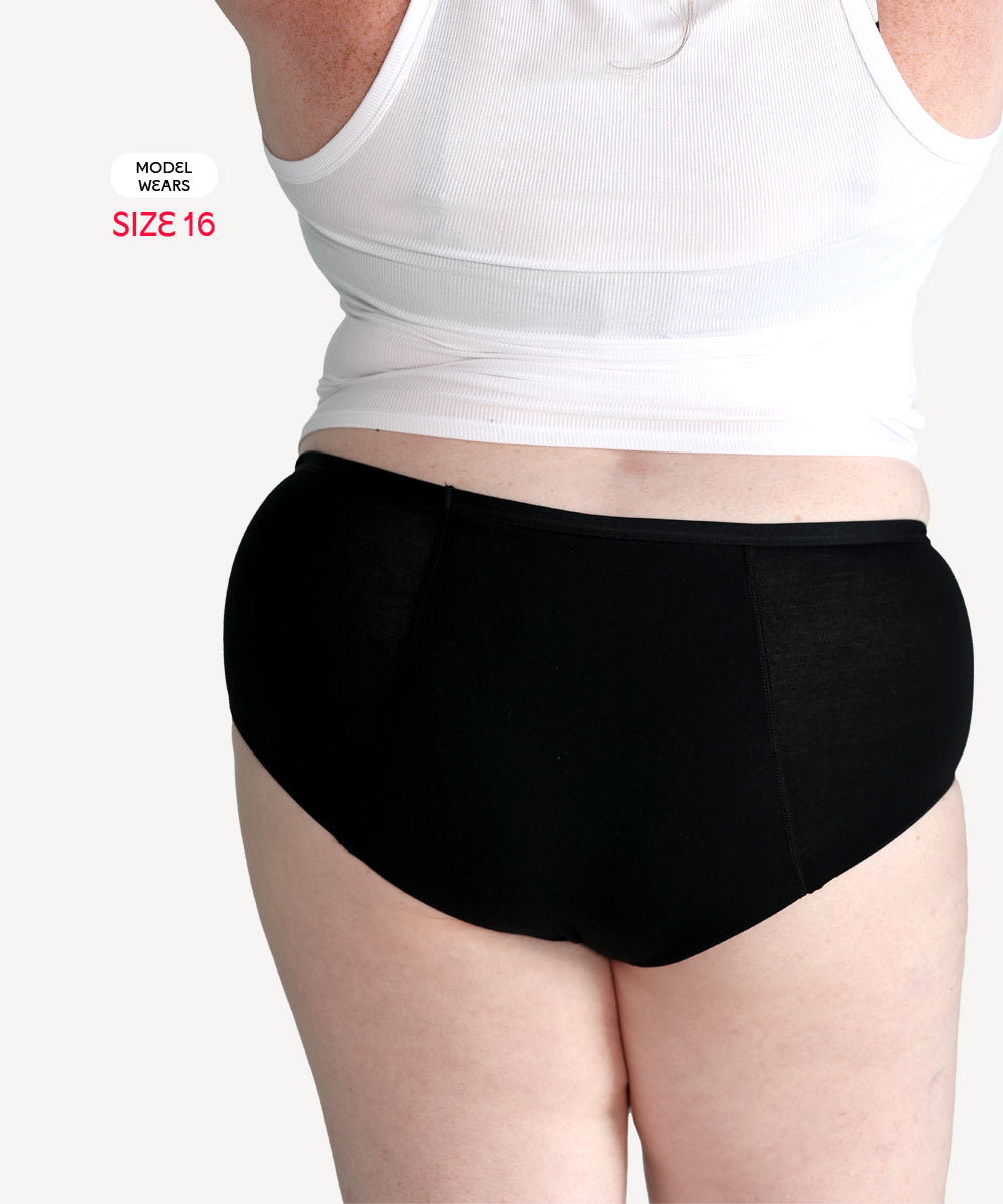 Scarlet Period High-Waist Pocket Brief – Heat Pad Pocket, Leak-Proof Comfort