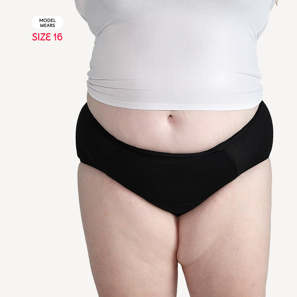 Scarlet Period High-Waist Pocket Brief – Heat Pad Pocket, Leak-Proof Comfort