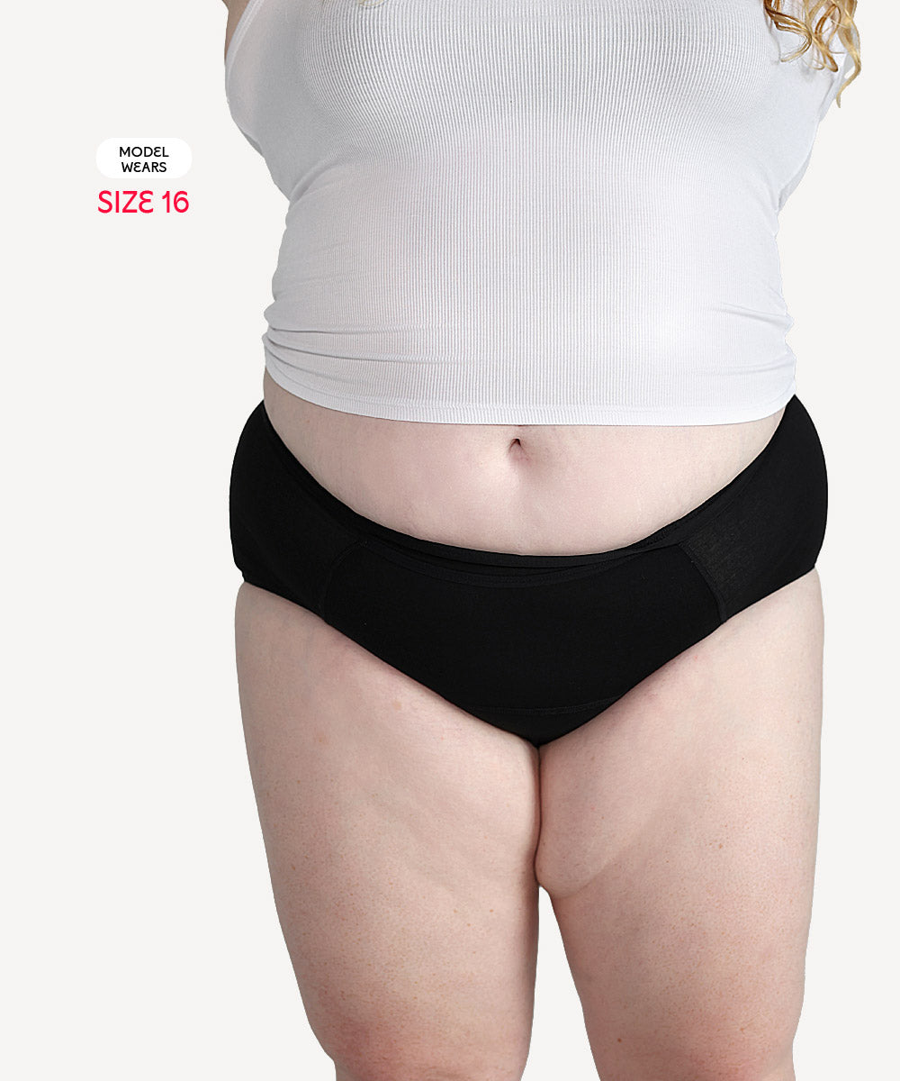 Scarlet Period High-Waist Pocket Brief – Heat Pad Pocket, Leak-Proof Comfort