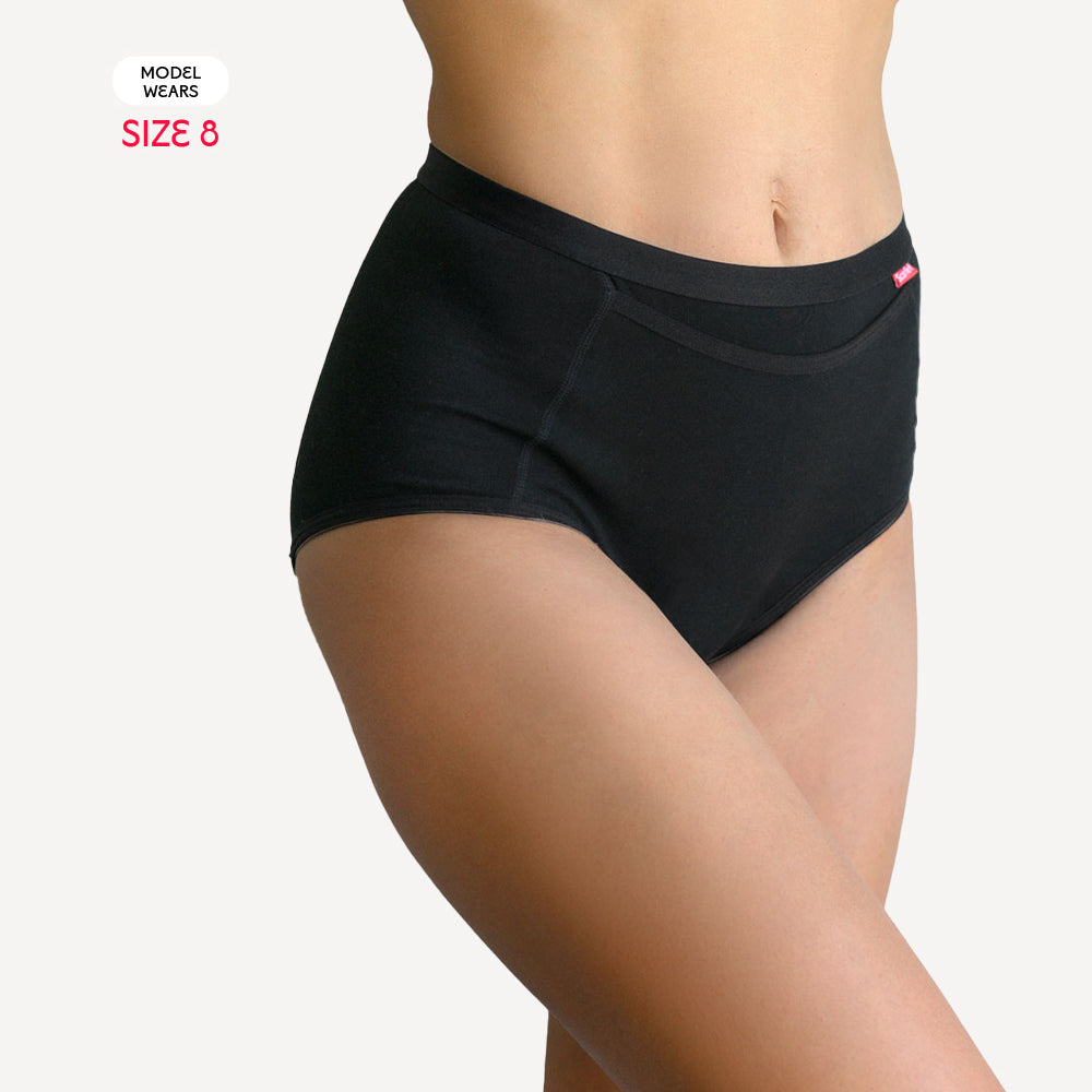 Scarlet Period High-Waist Pocket Brief – Heat Pad Pocket, Leak-Proof Comfort