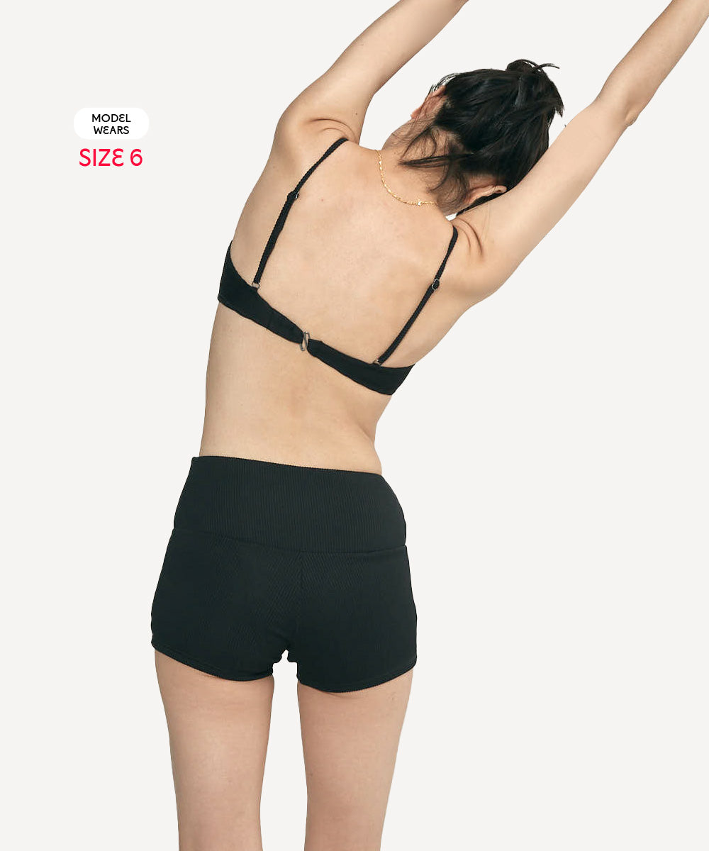 Scarlet Period High-Waist Swim Short – Light Flow, Leak-Proof & Flattering