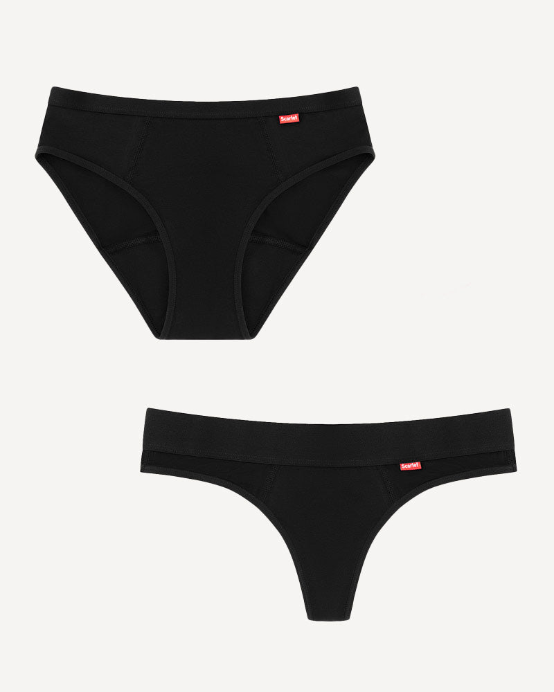 Scarlet Period The Light Days Bundle | PFAS-free Period Bikini Brief & G-String