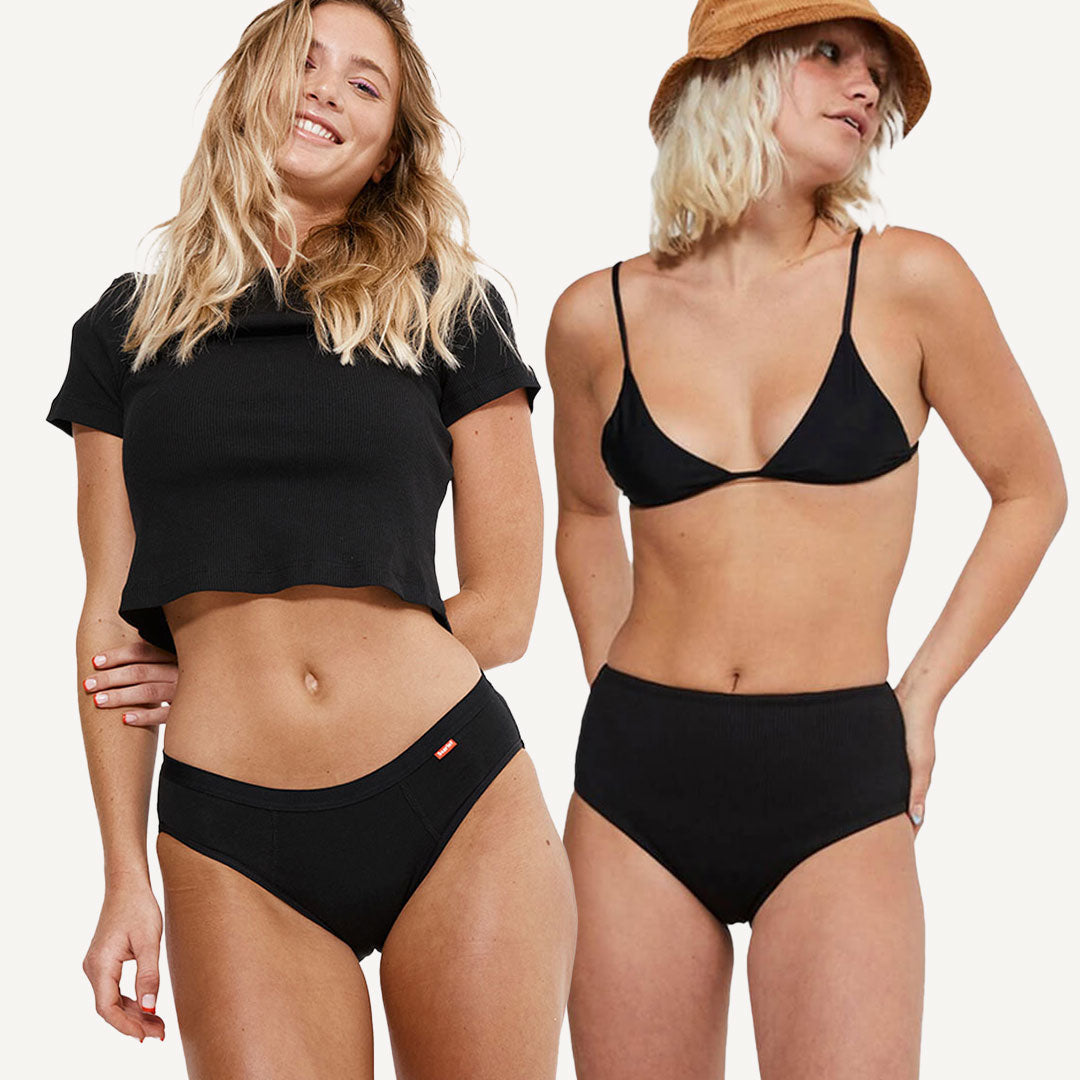 Scarlet Period Bikini Brief and Swim Bikini Brief