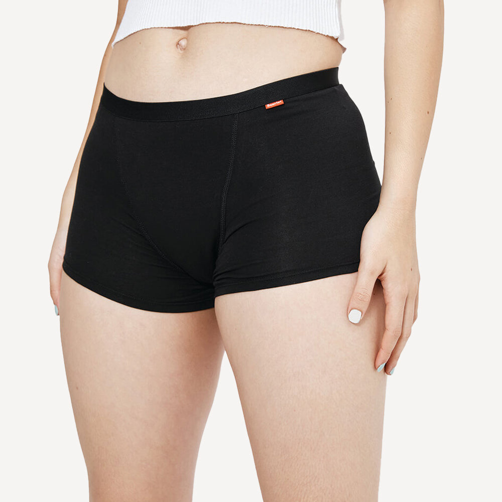 Scarlet Period Boyshort – PFAS-free, Heavy overnight absorbency, Organic Cotton