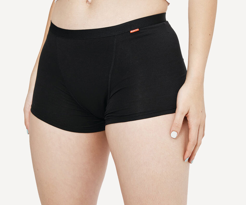 Scarlet Period Boyshort – PFAS-free, Heavy overnight absorbency, Organic Cotton