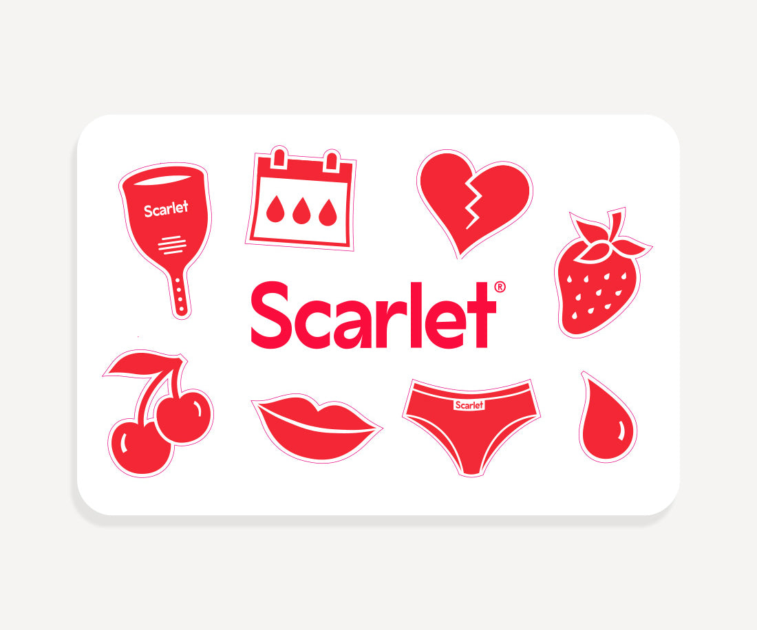 Scarlet Period Gift Card Voucher - give the gift of a better period