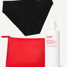 Scarlet Period Keep It Clean Period Set | Bikini Brief, Daily Cleanser & Waterproof Bag 