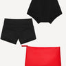 Scarlet Period Short and Sweet Swim Set | with Boyshort, Period Swim Short & Bag